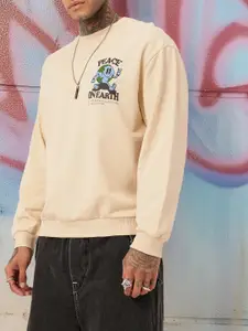 Kook N Keech Graphic Printed Cotton Terry Relaxed Fit Sweatshirt