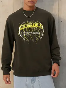 Kook N Keech Printed Cotton Terry Relaxed Fit Sweatshirts