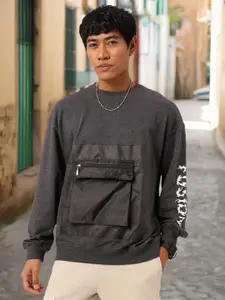 Kook N Keech Pocket Detail Relaxed Fit Sweatshirt