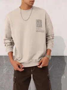Kook N Keech Printed Cotton Terry Relaxed Fit Sweatshirt