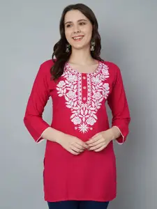 Trend Level Floral Embroidered Thread Work Thread Work Kurti