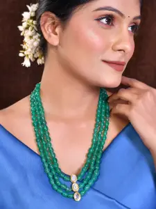 Silvermerc Designs Gold-Plated Beaded Layered Necklace