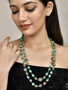 Silvermerc Designs Gold-Plated Beaded Layered Necklace