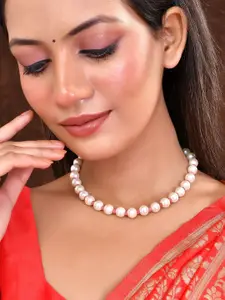 Silvermerc Designs Gold-Plated Pearl Beaded Necklace