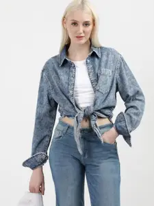 Tommy Hilfiger Women Faded Opaque Casual Shirt