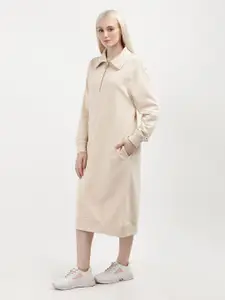 Tommy Hilfiger Cuffed Sleeves Shirt Midi Dress