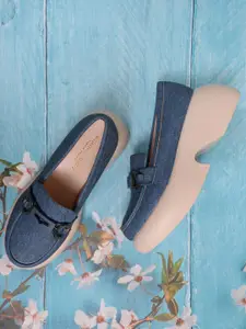 Ronnie Grey Women Solid Wedge Heel Loafers