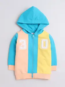 BUMZEE Boys Full Sleeves Cotton Hooded Sweatshirt