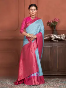 Anouk Striped Zari Kanjeevaram Saree