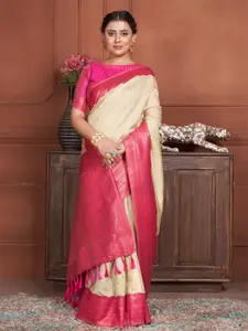 Anouk Woven Design Zari Kanjeevaram Saree