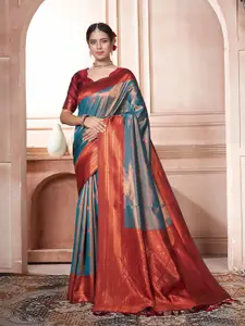 Anouk Ethnic Motifs Zari Kanjeevaram Saree