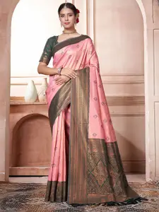 Anouk Ethnic Motifs Zari Kanjeevaram Saree