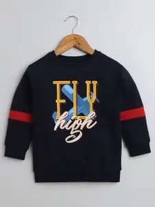 BUMZEE Boys Typography Printed Sweatshirt