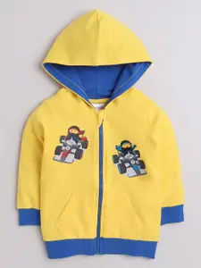 BUMZEE Boys Solid Hooded Sweatshirt