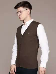 Louis Philippe V-Neck Sleeveless Cardigan