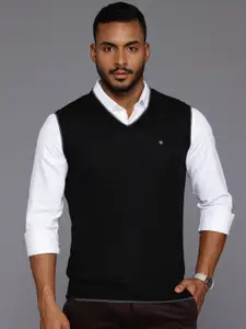 Louis Philippe Geometric Sweater Vest