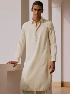 Andamen Mandarin Collar Cotton Straight Kurta