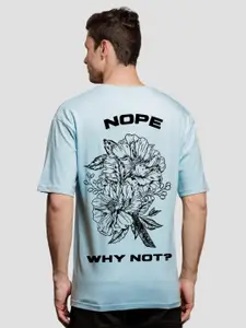 ADRO Men Graphic Printed Drop-Shoulder Sleeves Cotton Oversized T-shirt