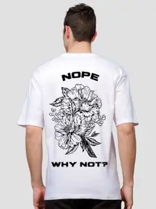 ADRO Men Graphic Printed Drop-Shoulder Sleeves Cotton Oversized T-Shirt