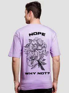 ADRO Men Graphic Printed Round Neck Cotton Oversized T-Shirt