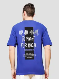 ADRO Men Graphic Printed Drop-Shoulder Sleeves Cotton Oversized T-Shirt