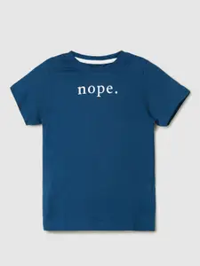 max Boys Cotton Typography Printed T-shirt