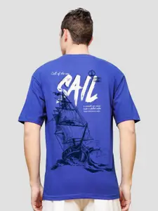 ADRO Men Printed Applique T-shirt