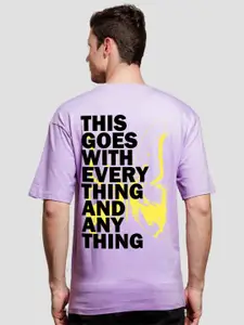 ADRO Men Graphic Printed Round Neck Cotton Oversized T-Shirt