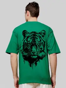 ADRO Men Graphic Printed Round Neck Cotton Oversized T-Shirt