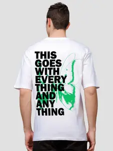 ADRO Men Graphic Printed Round Neck Cotton Oversized T-Shirt