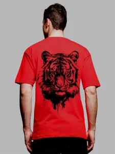 ADRO Men Graphic Printed Round Neck Cotton Oversized T-Shirt