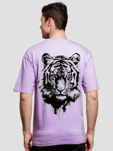 ADRO Men Graphic Printed Round Neck Cotton Oversized T-Shirt