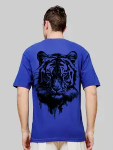 ADRO Men Graphic Printed Drop-Shoulder Sleeve Cotton Oversized T-shirt