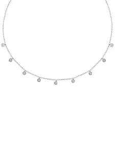 JUPRA Silver Mini Solitaire Charms 925 Sterling Silver Necklace