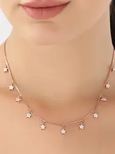 JUPRA Rose Gold Shine Like a Star 925 Sterling Silver Necklace