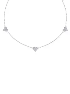 JUPRA Silver Everlasting Love Heart 925 Sterling Silver Necklace