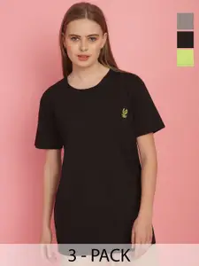 MACK JONNEY Women 3 Applique T-shirt