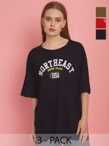 MACK JONNEY Women 3 Printed T-shirt