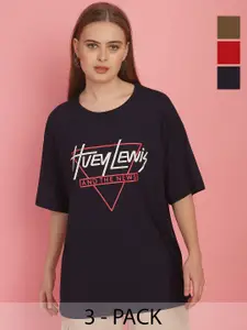 MACK JONNEY Women 3 Printed Pockets T-shirt