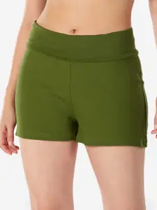 Domyos By Decathlon Women Printed Mid Rise Slip On Yoga Lounge Shorts