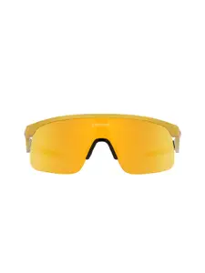 Oakley Junior OAKLEY Boys UV Protected Gold Lens Rectangle Sunglasses - 0OJ901090100823