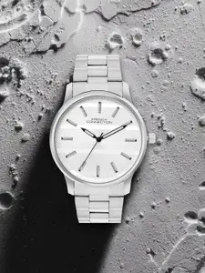 French Connection Men Dial & Stainless Steel Bracelet Style Straps Analogue Watch FCN091SM