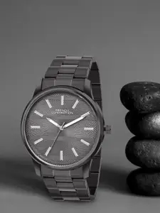 French Connection Men Dial & Stainless Steel Bracelet Style Straps Analogue Watch FCN091GNM