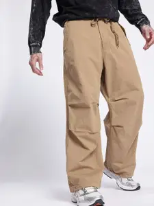 FCUK Men Urban Cool Parachute Loose Fit Trousers