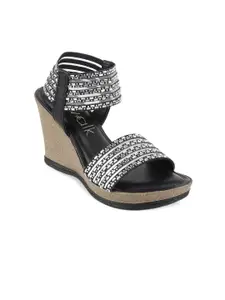 Catwalk Embellished Wedge Sandals