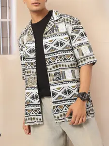 Kook N Keech Retro Revival Tribal Printed Textured Relax Tee