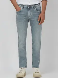 Mufti Men Mid-Rise Super Skinny Fit Heavy Fade Stretchable Jeans