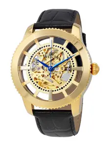Invicta Men Skeleton Dial & Leather Straps Analogue Automatic Watch 23638