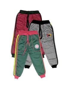 BAESD Boys Pack of 3 Mid-Rise Joggers