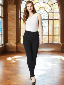 Miss Chase Women Skinny Fit High Rise Regular Length Stretchable Denim Jeans